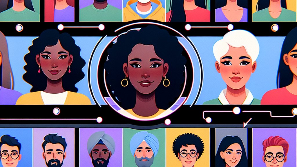 Una selección de plantillas diversificadas en una plataforma de IA, mostrando opciones para diferentes estilos de video como educativo, promocional y entretenido